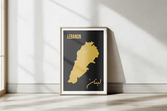 Lebanon golden Map