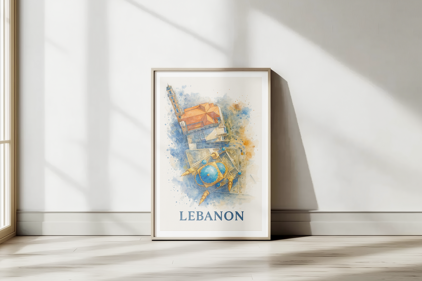 Lebanon watercolor design