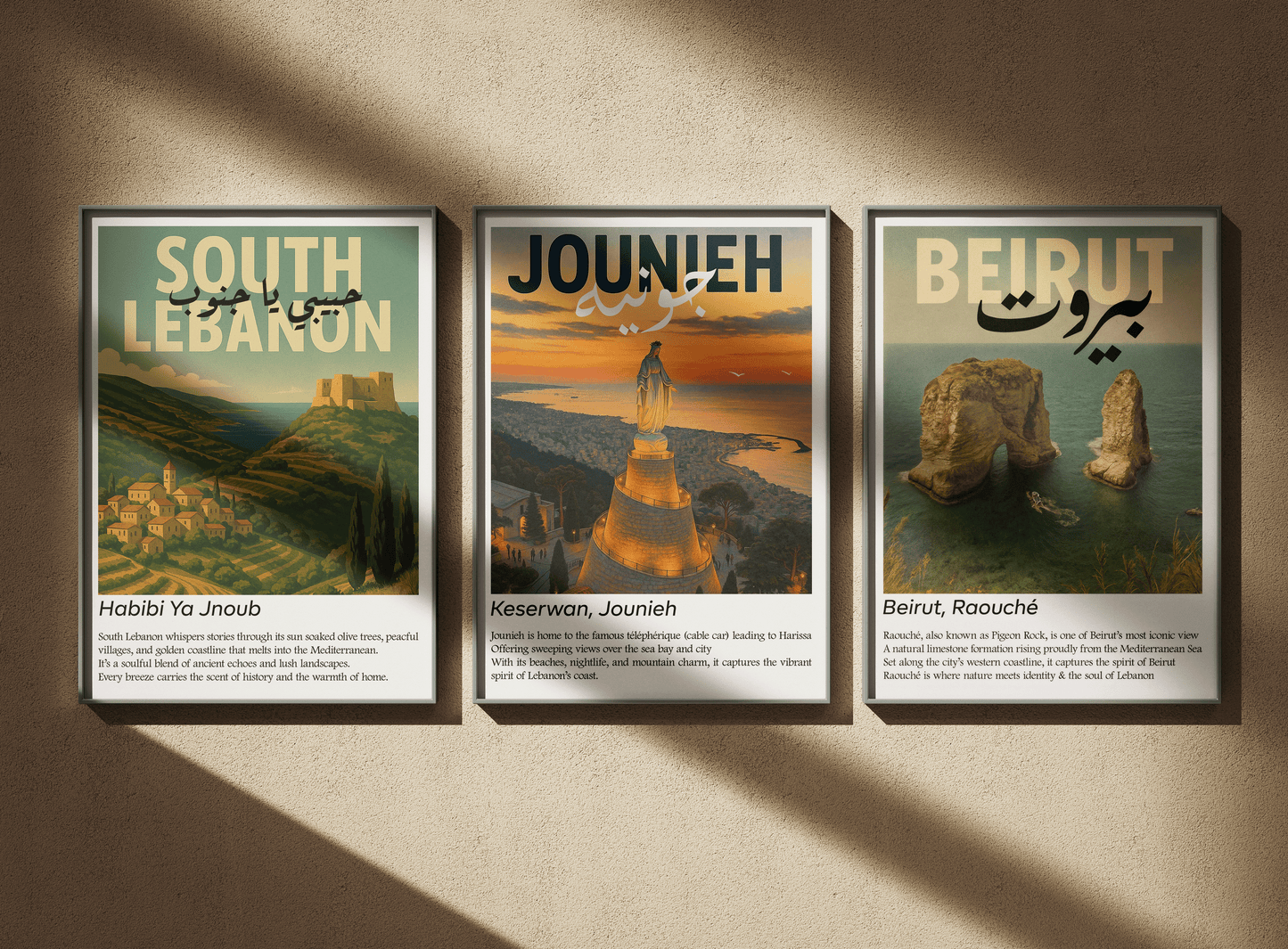 Set of Lebanese Cities with Description