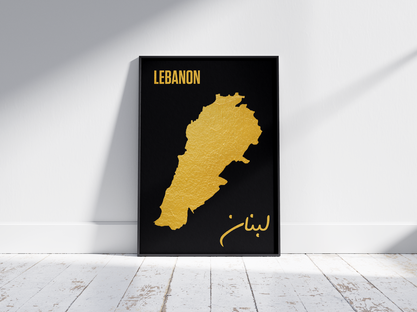 Lebanon golden Map